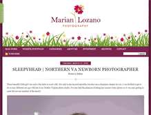 Tablet Screenshot of marianlozanophotographyblog.com